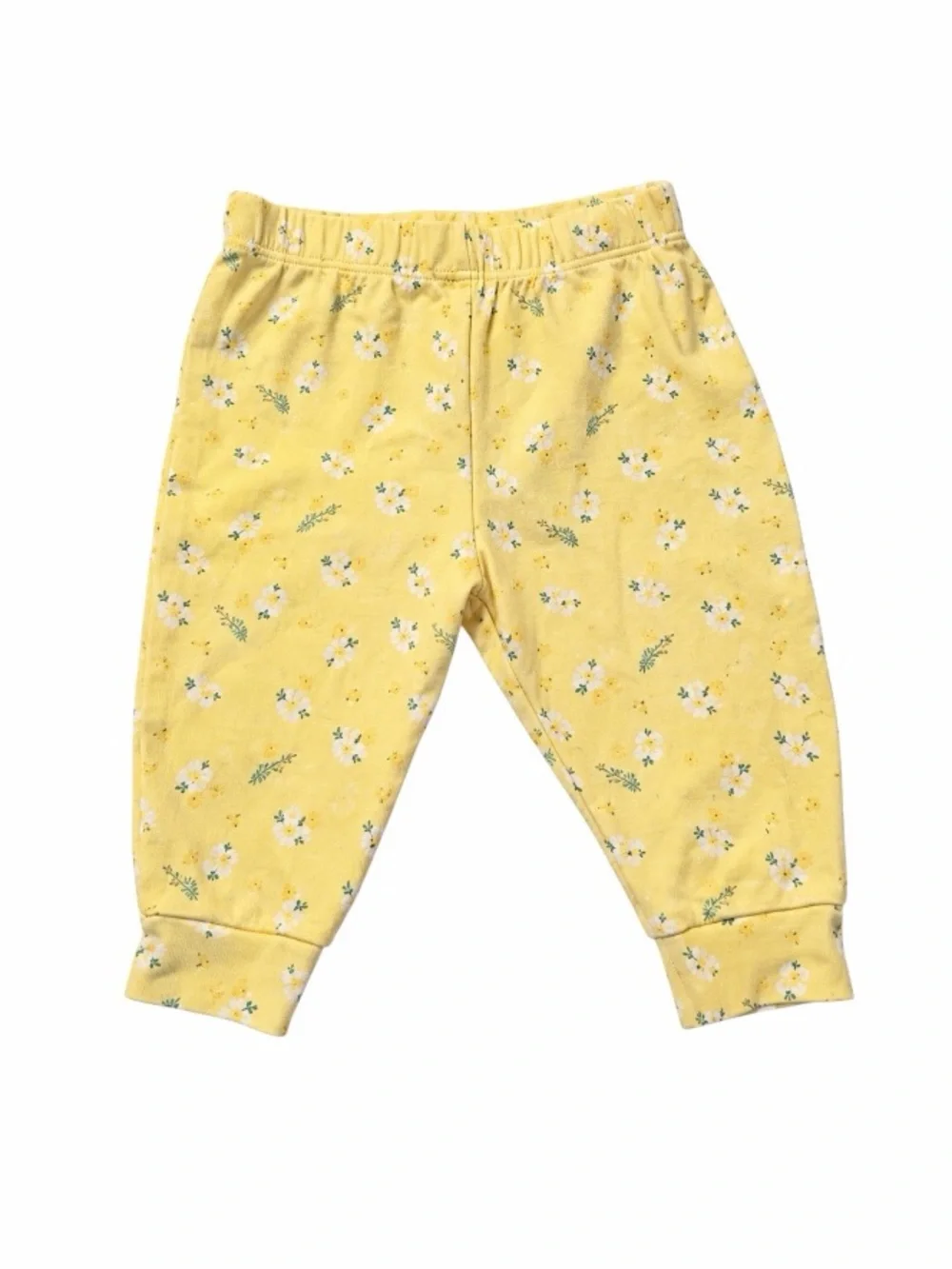 Gymboree 100% Organic Cotton Yellow Floral 3 piece set size 3-6 months